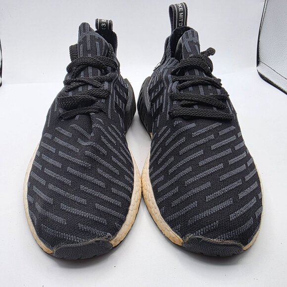 Adidas NMD_R2 PK Mens 11 Black Primeknit Running Shoes Sample Sneakers Casual main image 8